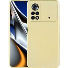 Tekno Grup Xiaomi Poco M4 Pro 4g Kılıf Mat Premium Silikon Kılıf + Cam Ekran Koruyucu