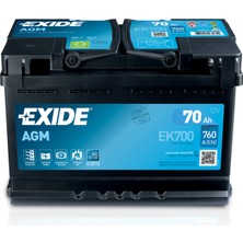 Exide 12 V 70 Ah Agm Start Stop Akü