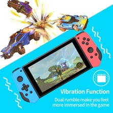 Xinh Oyunu Nintendo Anahtarı Joycon Bluetooth Denetleyici Gamepad Için Turbo Çift Titreşim Değiştirme Oynatma Oynatma | Gamepads (Koyu Gri) (Yurt Dışından)