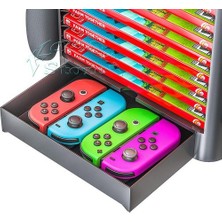 Xinh Nintendo Anahtarı Aksesuarları Depolama Braketi 10 Oyunu Disk Kart Kulesi Joycon Pro Kontrol Tutucu Nintendo Anahtarı Nes Konsol Standı | Gamepads (Yurt Dışından)