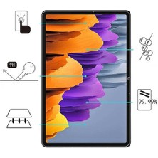 Kny Samsung Galaxy Tab S7 Plus T970 Için Nano Esnek Cam Ekran Koruyucu Şeffaf