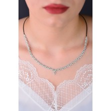 Cebeci 14 Ayar Taşlı Altın Gerdanlık