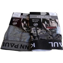 Erkek Dijital Baskılı Cotton Pamuk Ikili Boxer