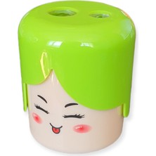 Cmk Çift Bıçaklı Atık Depolu Figürlü Kalemtraş