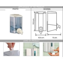 Omnipazar Vialli F4t Köpük Sabun Dispenseri Hazneli Şeffaf 1000 Ml