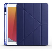 Kny Apple Ipad 9.7 2018 Için Kalemlıklı Arkası Silikon Standlı Trifolding Kılıf