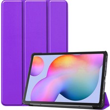 Kny Huawei Mate Pad T8 Kılıf Arkası Şeffaf Sert Mika Smartcover Mor