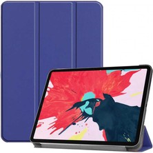 Kny Apple Ipad Pro 11 2020 Için Standlı Kapaklı Arkası Şeffaf Sert Smart Case Lacivert