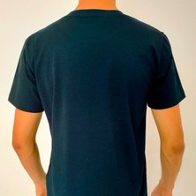 Rubadi Erkek Lacivert T-Shirt Bisiklet Yaka Basic