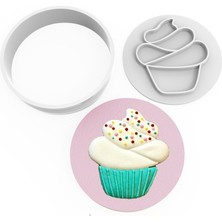Butedo Kurabiye Kesici ve Damga Set – Cupcake