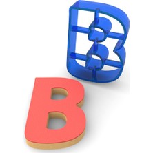 Butedo B Harfi Polikarbon Kurabiye Kalıbı