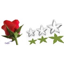 Butedo Gül Kaliks Yapım Kesici Set 3 Parça