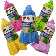 Suff Mikrofiber Havlu Mop Yedek Paspas, Vidalı, Büyük Boy, Mix (1 Adet)