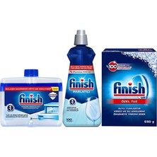 Finish Temizlik ve Bakım Seti (Parlatıcı 400  ml + Makine Temizleyici Sıvı 250  ml + Tuz 550  gr)