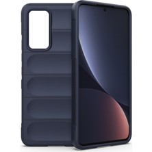 Microcase Xiaomi Mi 12 Lite Miami Serisi Darbeye Dayanıklı Silikon Kılıf - Lacivert