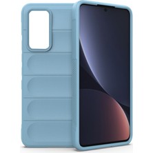 Microcase Xiaomi Mi 12 Lite Miami Serisi Darbeye Dayanıklı Silikon Kılıf - Açık Mavi