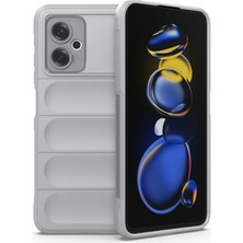 Microcase Xiaomi Poco M4 5g Miami Serisi Darbeye Dayanıklı Silikon Kılıf - Açık Gri