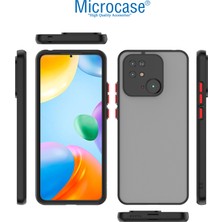 Microcase Xiaomi Poco C40 London Serisi Darbeye Dayanıklı Kılıf - Buzlu Siyah