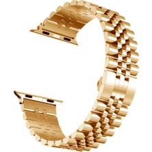 Kny Apple Watch 40 mm Için Renkli Ayarlanabilir Metal (Krd-36) Kordon-Kayış