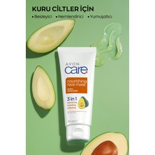 Avon Care Kuru Ciltler Için 3'ü 1 Arada Avokado Özlü Yüz Maskesi 75 Ml.