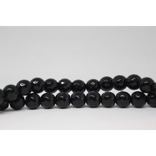 Yaşam Tohumu Onix (Oniks) Taşı Faset Kesim Parlak 12MM/3 Adet