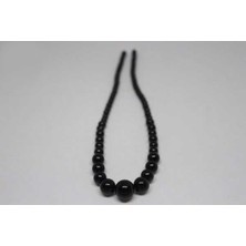 Yaşam Tohumu Onix (Oniks) Taşı Kolye Kehribar Klipsli