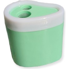 Cmk Çift Bıçaklı Atık Hazneli Damla Kalemtraş Pastel Renkler