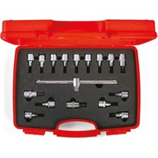 İzeltaş 1/2'' Lokmalı Allen ve Torx Uç Takımı 17 Parça