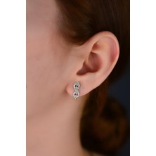 Cebeci 14 Ayar Taşlı Altın Küpe