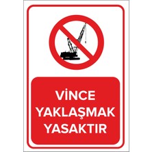 New Jargon Vince Yaklaşmak Yasaktır Levhası - Sac Malzeme 35X50 cm