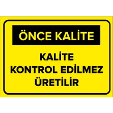 New Jargon Kalite Kontrol Edilemez Üretilir Levhası - Sac Malzeme 25X35 cm