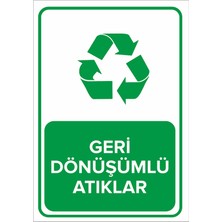 New Jargon Geri Dönüşümlü Atıklar Levhasi - Sac Malzeme 35X50 cm