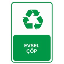 New Jargon Evsel Çöp Levhası - Sac Malzeme 35X50 cm