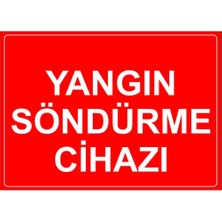 New Jargon Yangın Sondurme Cihazi Levhası - Sac Malzeme 35X50 cm