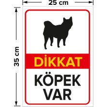 New Jargon Dikkat Köpek Var Siyah Pug Levhası - Sac Malzeme 25X35 cm