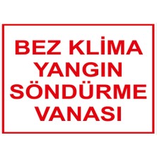 New Jargon Bez Klima Yangın Söndürme Vanası Levhası - Sac Malzeme 35X50 cm