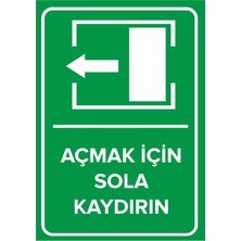 Açmak Için Sola Kaydırın Levhası - Sac Malzeme 50X70 cm