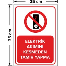 New Jargon Elektrik Akımını Kesmeden Tamir Yapma Levhası - Dekote Malzeme 25X35 cm