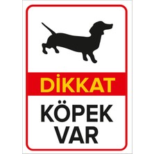 New Jargon Dikkat Köpek Var Dachshund Levhası - Sac Malzeme 25X35 cm