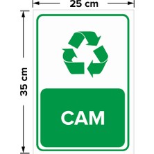 New Jargon Geri Dönüşüm Cam Levhası - Dekote Malzeme 25X35 cm