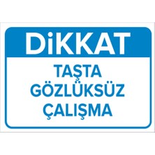 New Jargon Dikkat Taşta Gözlüksüz Çalışma Levhası - Sac Malzeme 50X70 cm