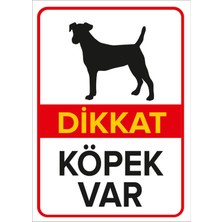 New Jargon Dikkat Köpek Var Levhası Rottweiler - Sac Malzeme 50X70 cm