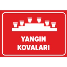 New Jargon Yangın Kovaları Levhası - Dekote Malzeme 50X70 cm