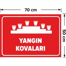 New Jargon Yangın Kovaları Levhası - Dekote Malzeme 50X70 cm