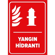 New Jargon Yangın Hidrantı Levhası - Dekote Malzeme 25X35 cm