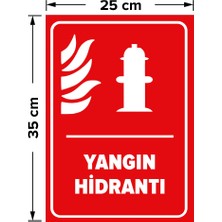 New Jargon Yangın Hidrantı Levhası - Dekote Malzeme 25X35 cm