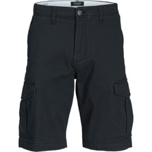 Jack & Jones Jpstjoe Jjcargo Shorts Akm Siyah Erkek Şort 12182555-Black