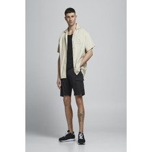 Jack & Jones Jpstjoe Jjcargo Shorts Akm Siyah Erkek Şort 12182555-Black