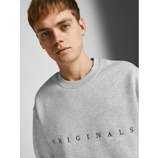 Jack & Jones Jorcopenhagen Bıg Sweat Crew Neck Noos Beyaz Erkek Sweatshirt 12204796-White