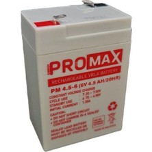 Promax Energy Promax 6VOLT 4.5AMPER Akü 6V 4.5AH